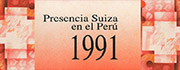 Portada del libro «Presencia Suiza en el Perú», 1991